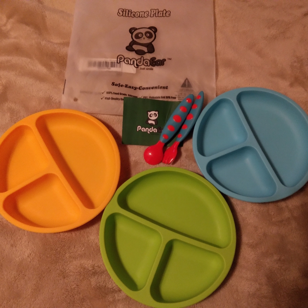 Silicone plates for toddlers